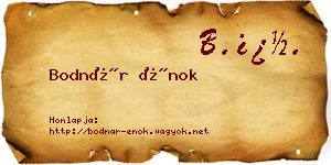Bodnár Énok névjegykártya